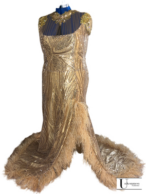 24k gold dress MONACO 24K GOLD MINI DRESS LISHA LASHAWN COLLECTION